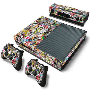 Bombing skin sticker for Microsoft xbox one vinyl protective cover sticker for xbox one console controle skin for xbox one