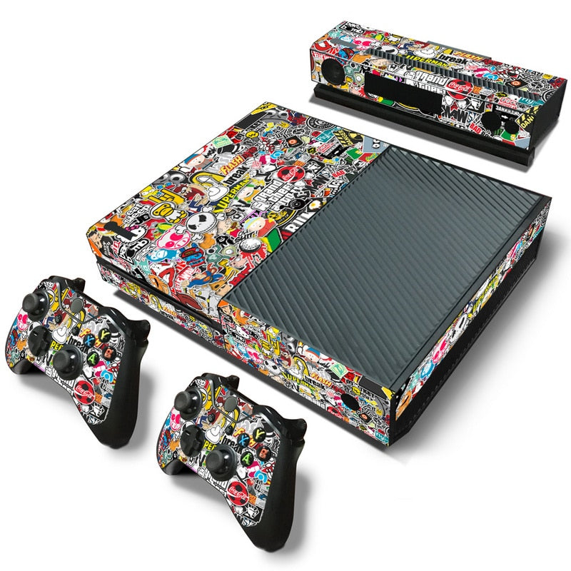 Bombing skin sticker for Microsoft xbox one vinyl protective cover sticker for xbox one console controle skin for xbox one