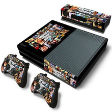 Load image into Gallery viewer, GTA-V skin sticker For Microsoft Xbox One vinyl protective cover sticker for xbox one console controle skin for xbox one