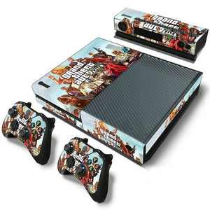 GTA-V skin sticker For Microsoft Xbox One vinyl protective cover sticker for xbox one console controle skin for xbox one