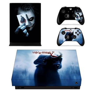 HOMEREALLY Stickers Xbox one X sticker skin For Microsoft Xbox one skins joker For Xbox One X Console and Controller