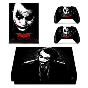 HOMEREALLY Stickers Xbox one X sticker skin For Microsoft Xbox one skins joker For Xbox One X Console and Controller