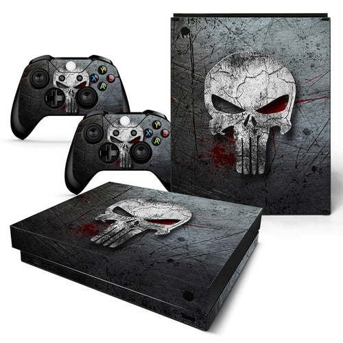 For XBOX ONE X console sticker and 2 controllers sticker for XBOX ONE X vinyl sticker for xbox one X skin sticker---0889