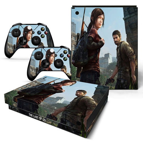 For XBOX ONE X console sticker and 2 controllers sticker for XBOX ONE X vinyl sticker for xbox one X skin sticker---0575